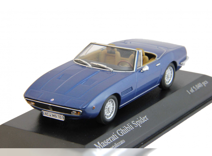 MASERATI Ghibli Spider (1969), blue metallic