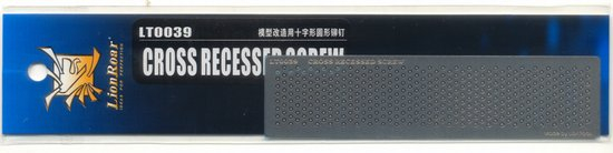 Фототравление Набор болтов с крестообразно прорезанной головкой, диаметр 0,8 мм