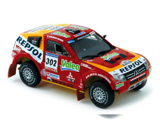 MITSUBISHI Pajero Evolution 5 Winner Dakar n.302 Stephane Peterhansel - Jean-Paul Cottret (2007), красный