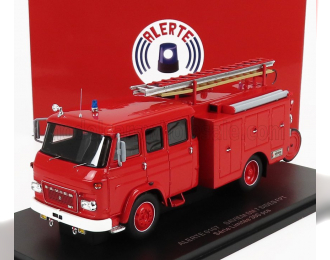 SAVIEM Sm7 Double Cabine Tanker Truck Sapeurs Pompiers Sides Fpt (1976), Red
