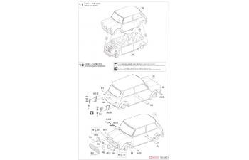Сборная модель MINI Cooper 40th Anniversary 1959-1999