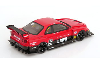 NISSAN Skyline R34 GT-R LB Super Silhouette *Resin* (2020), red / black