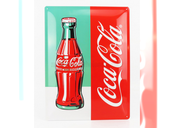 ACCESSORIES 3d Metal Plate - Coca-cola Bottle Limited, Red Green White