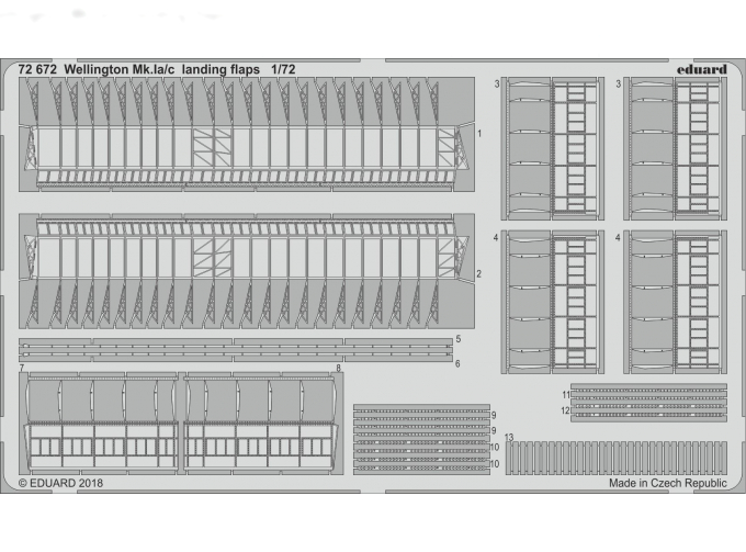 Фототравление для Wellington Mk. Ia/ c landing flaps