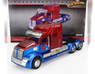 WESTERN STAR 57x Tractor Truck Spiderman (2009), Blue Red