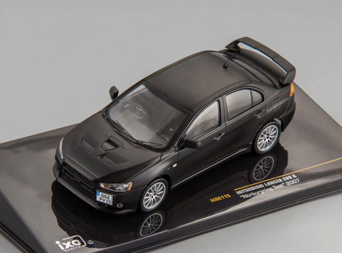 MITSUBISHI Lancer Evo X Nurburgring test (2009), black