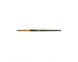 Кисть, синтетика круглая под колонок черная № 0, короткая ручка (ЖS1-00,85Ж)