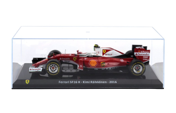 FERRARI F1 Sf16-h N 7 Season (2016) Kimi Raikkonen - Con Vetrina - With Showcase, Red White