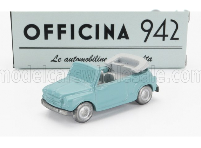 FIAT 600 "maggiolina" Carrozzeria Francis Lombardi Cabriolet Open (1958), Light Blue