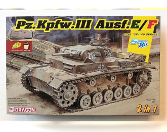 Сборная модель Танк Pz.Kpfw.III Ausf.E/F (Smart kit) (2 in 1)