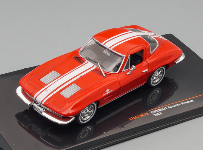 CHEVROLET Corvette C2 Stingray (1963), red white