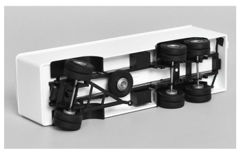 3-осный прицеп-фургон, белый