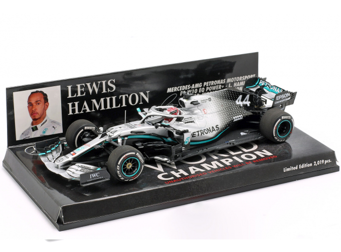 MERCEDES-AMG PETRONAS MOTORSPORT F1 W10 EQ POWER+ - LEWIS HAMILTON - WORLD CHAMPION USA GP 2019