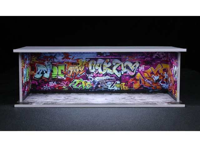 Diorama *Graffiti wall*, various
