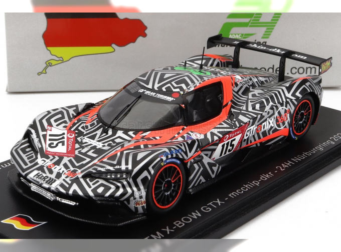 KTM X-bow Gtx Team Mcchip-dkr N 115 24h Nurburgring (2021) D.Schmidtmann - H.Hammel - C.Breuer - T.Heinemann, Black Orange