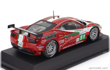 FERRARI 458 Italia Gt2 4.5l V8 Team Af Corse №51 24h Le Mans (2011) Giancarlo Fisichella - Gianmaria Bruni - Toni Vilander, Red