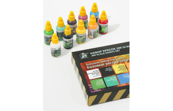 Большой набор акриловых красок Jim Scale под кисть «Базовые цвета»