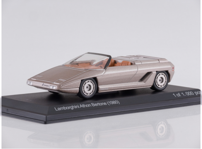 LAMBORGHINI Athon Bertone Concept Car Autosalon Turin (1980), metallic grey