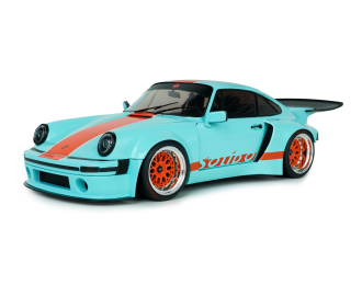 PORSCHE 911 KS-R by Khyzyl Saleem (2026), Gulf livery (light blue) / orange)