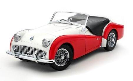 TRIUMPH TR3A, WHITE-RED