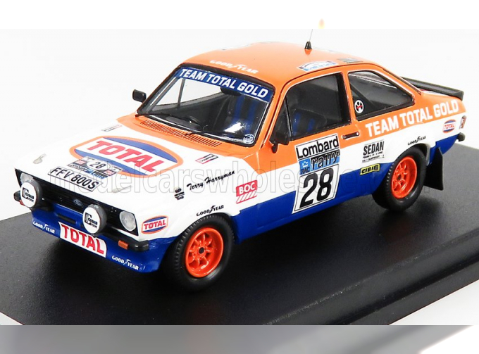 FORD Escort Mkii N28 Rally Rac M.wilson - T.harryman(1979), Orange White Blue