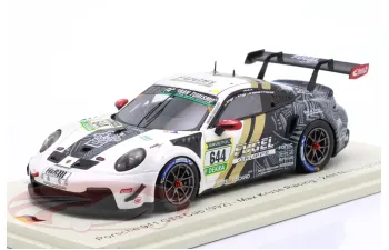 PORSCHE 911 992 Gt3 Cup Team Max Kruse Racing №644 24h Nurburgring (2025) Tom Coronel - Dominik Fugel - Marcel Fugel - Moritz Ostreich, White Black