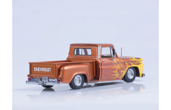 CHEVROLET C-10 Stepside Pickup Lowrider (1965), metallic orange