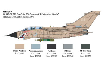 Сборная модель PANAVIA AIRCRAFT Gr.1 Tornado Military Airplane Desert Storm 1998