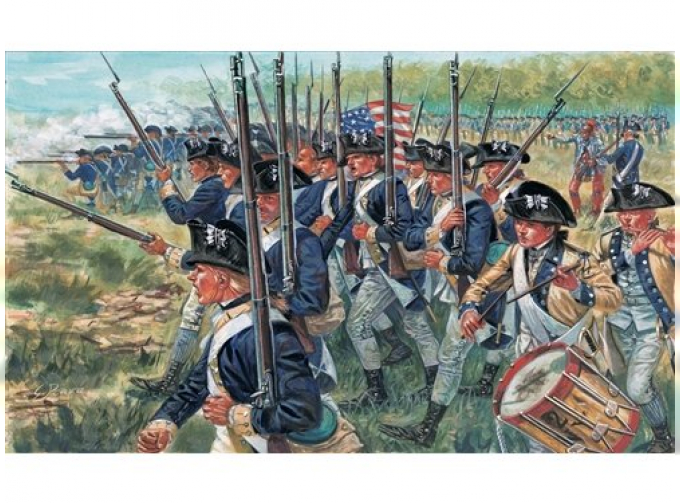 Сборная модель Солдаты AMERICAN INFANTRY (AM.INDEP.WARS 1776 )