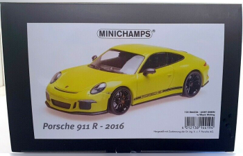 PORSCHE 911 R- LICHTGRUEN W/ BLACK WRITING, 2016 