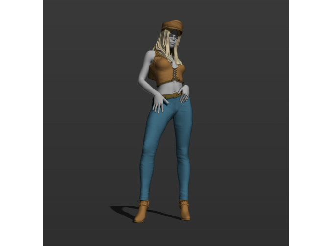 Фигура Дикий запад, окрашенная