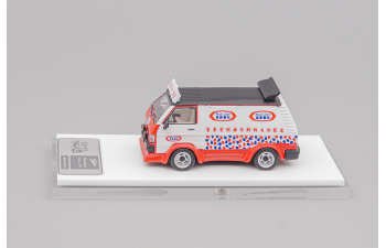 MITSUBISHI Delica L300, white / red