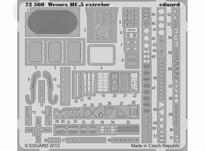 Фототравление для Wessex HU.5 exterior