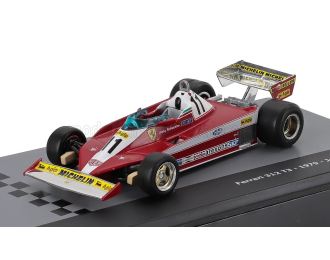 FERRARI F1 312t3 №11 World Champion Season (1979) Jody Scheckter - Con Vetrina - With Showcase, Red