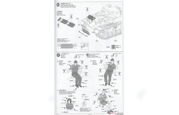 Сборная модель German Tank Panzerkampfwagen IV Ausf.F & Motorcycle Set "North Africa"