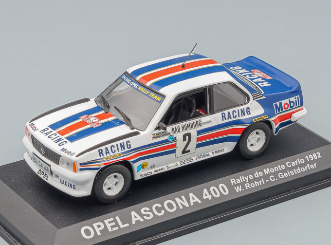 OPEL Ascona 400 #2 Rallye De Monte-Carlo 1982, white / blue / red