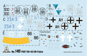 Сборная модель FIAT Cr.42 Falco Military Airplane