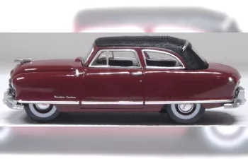 Nash Rambler Custom Landau Convertible (1950), dark red/black