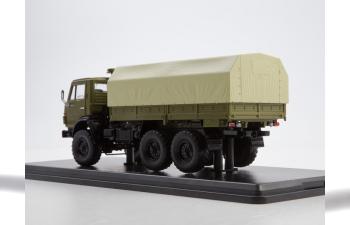 Камский грузовик 4310 бортовой (с тентом), хаки