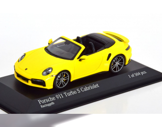 PORSCHE 911 (992) Turbo S Convertible (2020), yellow