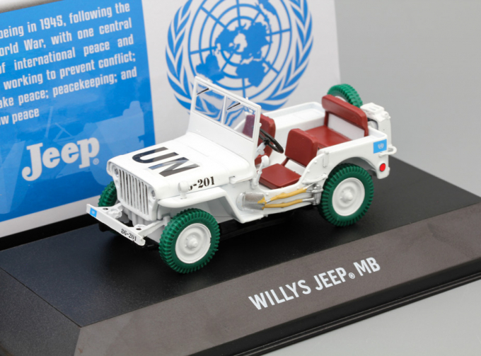 JEEP Willys C7 "United Nations" (1950), white (Greenlight!)