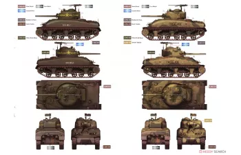 Сборная модель Танк Sherman M4A1 Mid