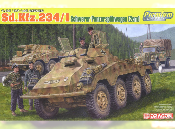 Сборная модель Немецкий бронеавтомобиль Sd.Kfz.234/1 (Премиум издание)