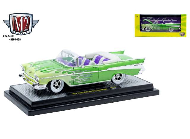 CHEVROLET Bel Air Convertible (1957), green