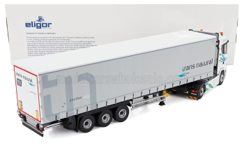 SCANIA R500 Truck Telonato Trans Natural Transports (2012), White Silver