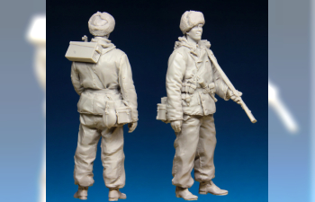 Сборная модель немецкий пехотинец (зима)