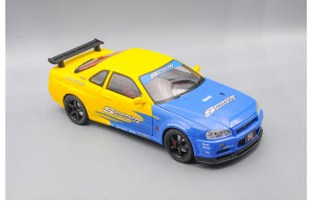 NISSAN Skyline GT-R, жёлтый, 26 см.