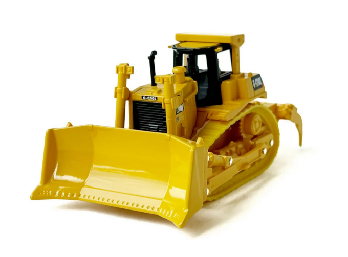 Бульдозер гусеничный, желтый