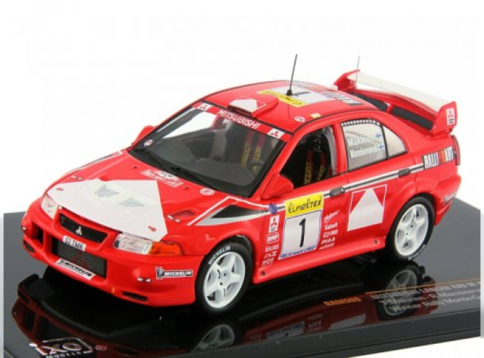 MITSUBISHI LANCER EVO VI T.Makinen-R.Mannisenmaki WINNER Rally Monte-Carlo 1999, red