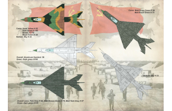 North Vietnamese MIGs of the Vietnam War Wet decal